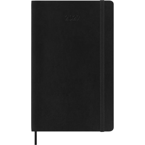 2027 Moleskine Large Weekly Hard Cover Diary Black
