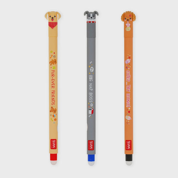 Set 3 Erasable Pens Fur-Ever-Friends