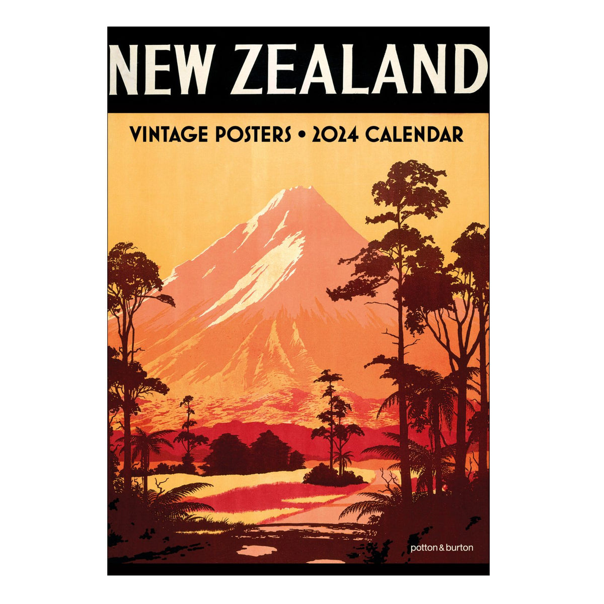 2024 Calendar New Zealand Vintage Poster Large – Petronella's Gallery ...