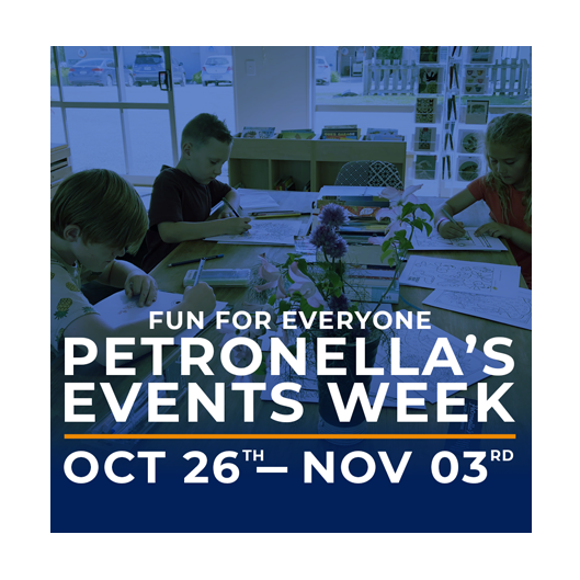 PETRONELLA'S EVENTS WEEK  SATURDAY 26 OCTOBER TO SUNDAY 3 NOVEMBER