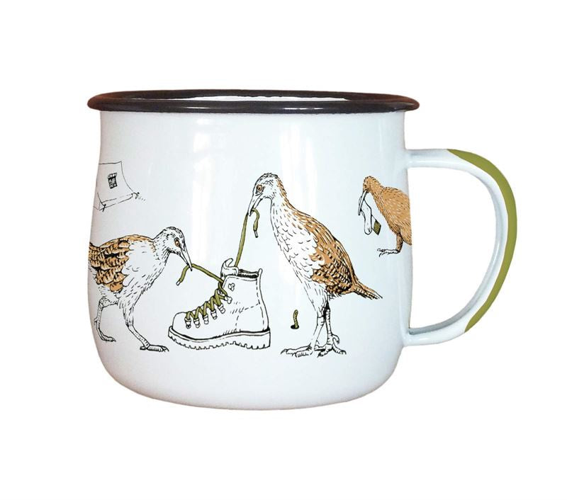 NZ Birds Enamel Mug