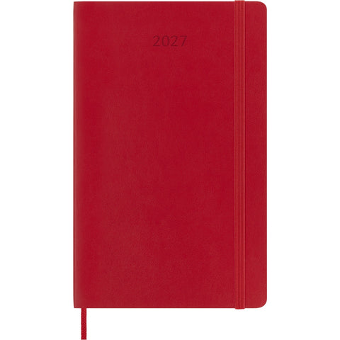 2027 Diary Moleskine 12 Month Weekly SC Large Scarlet
