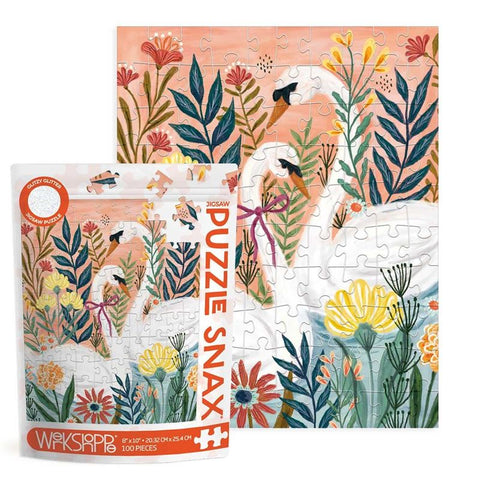 Serene Swans 100 pc -Puzzle Snax