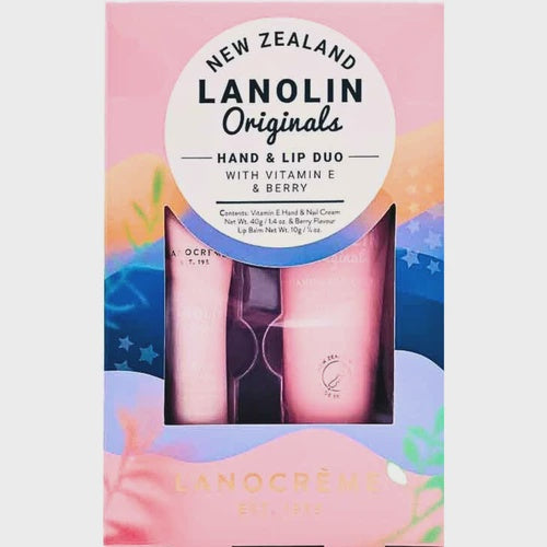 Lanocream  Hand & Nail Cream & Lip Balm Duo - Vit E
