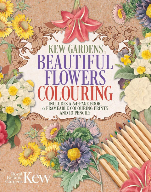 Kew Gardens Beautiful Flowers Colouring Box