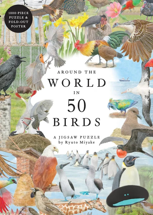 Around the World in 50 Birds Jigsaw 1000pc