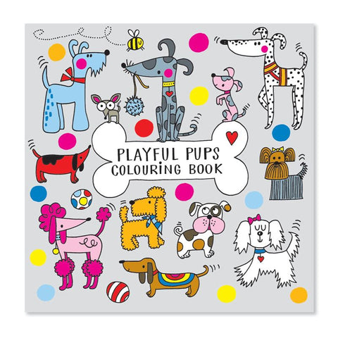 Playful Pups Colouring Book
