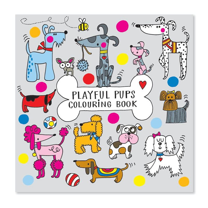 Playful Pups Colouring Book