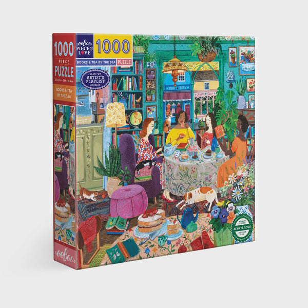 Books & Tea by the Sea 1000 pc Jigsaw