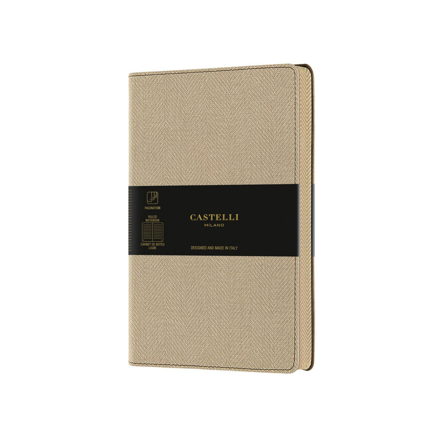 Castelli Notebook A5 Ruled - Desert Sand