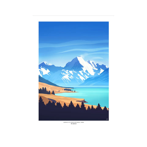 Aoraki NP A4 Poster
