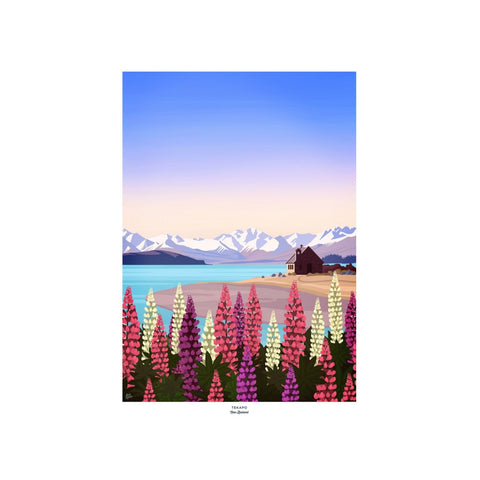 Tekapo A4 poster