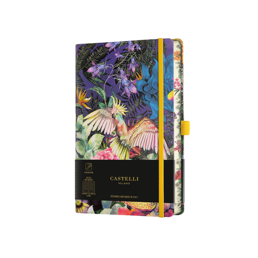 Castelli A5 Ruled Notebook - Cockatiel