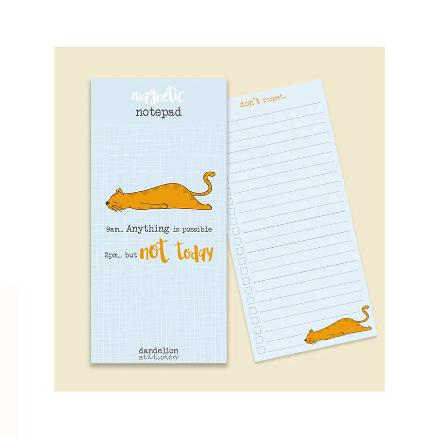 Not Today Magnetic Notepad