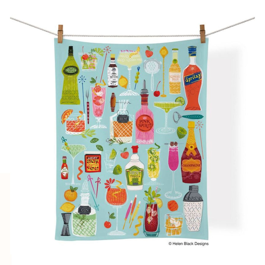 5 O'Clock Somewhere Tea Towel