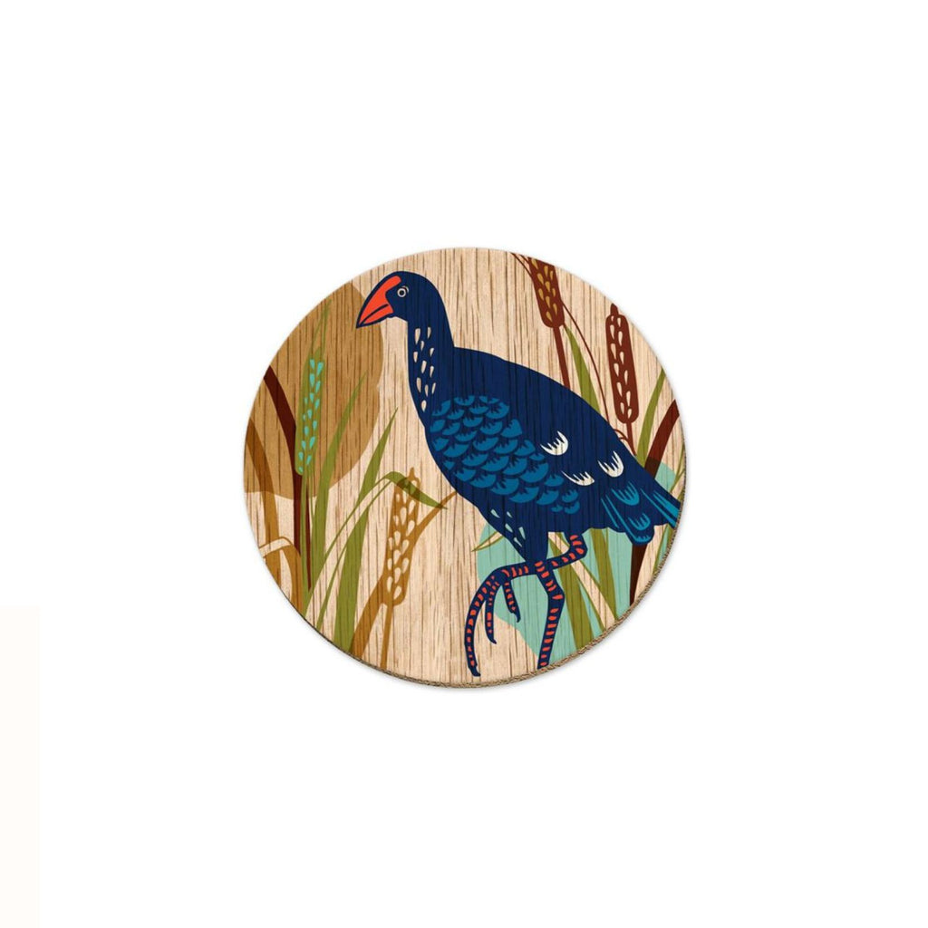 Coaster Pukeko Screenprint