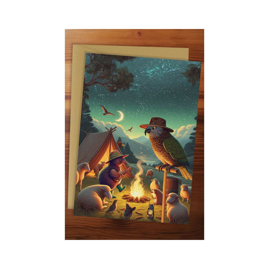 Kea in a hat Greeting Card