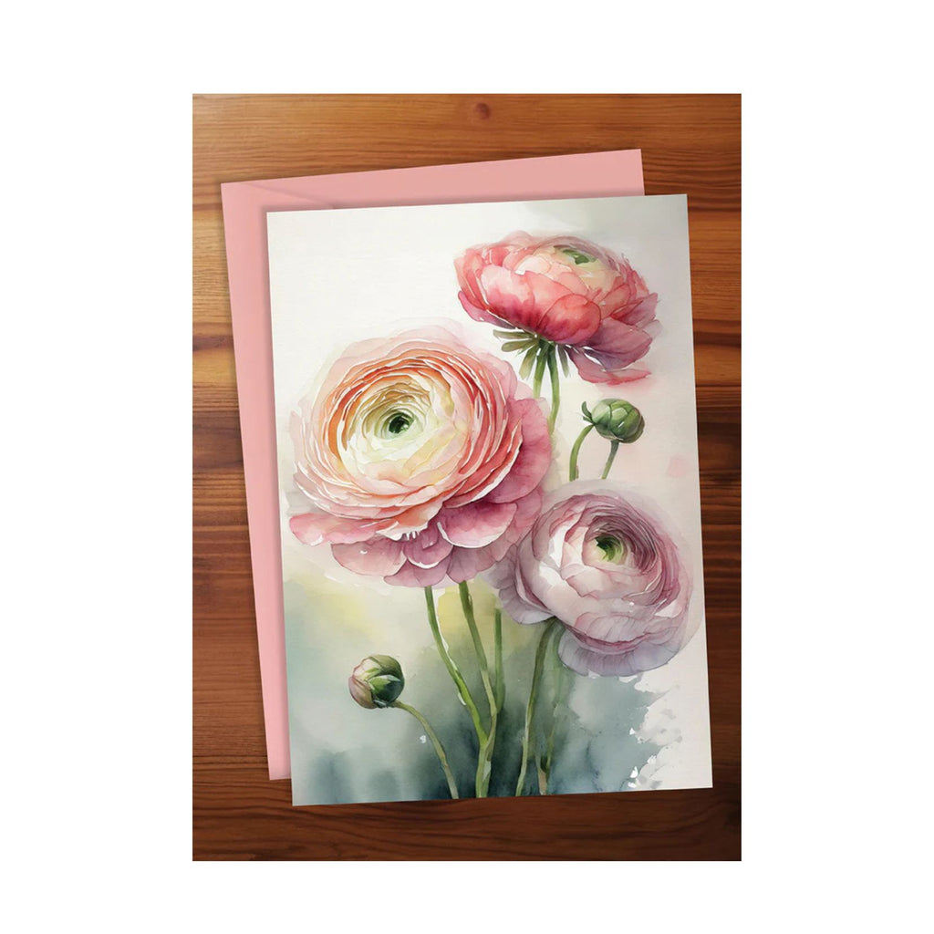 Ranunculus Greeting Card