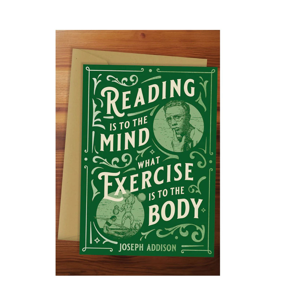 Reading To The Mind Is Like - Greeting Card