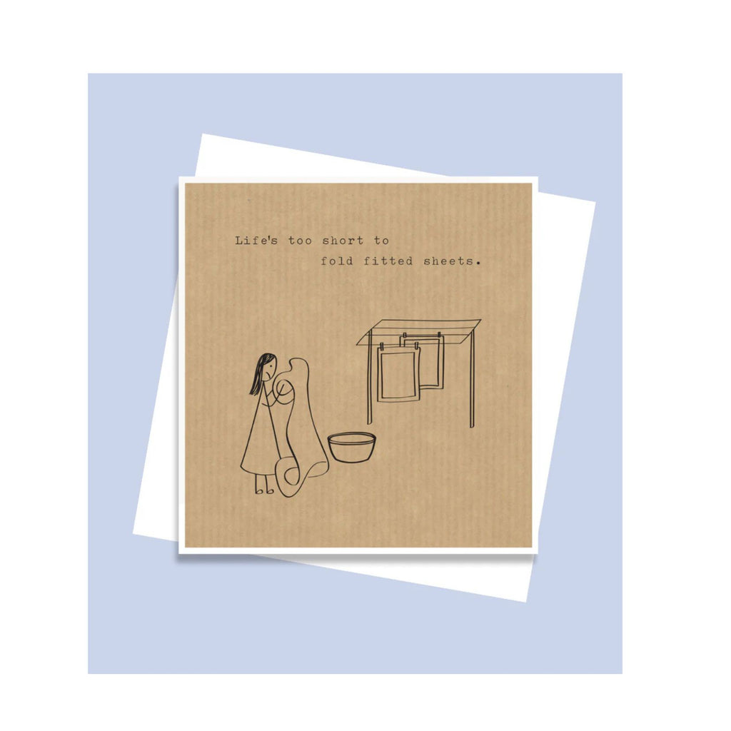 Fitted Sheets Greeting Card