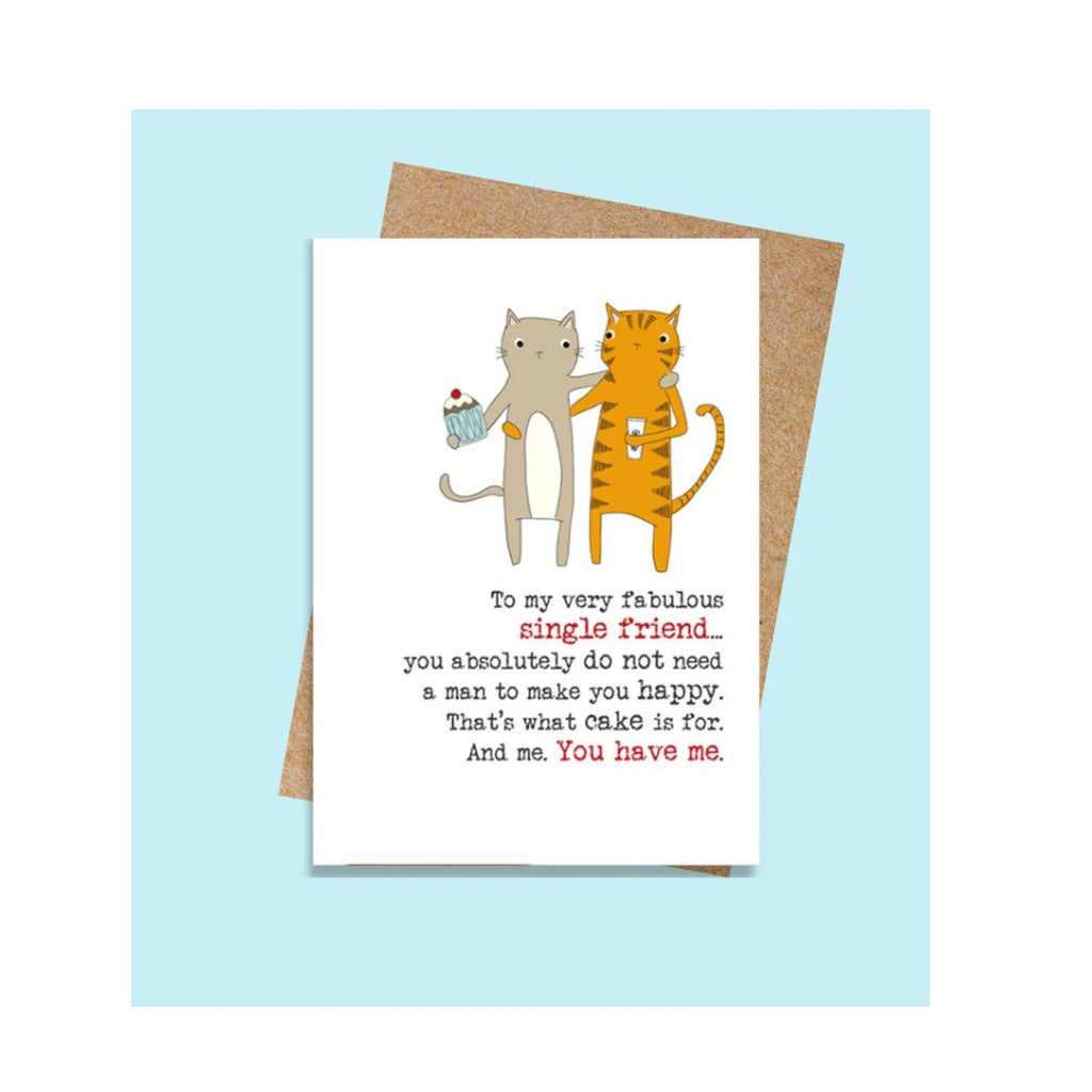 Single Friend Greeting Card