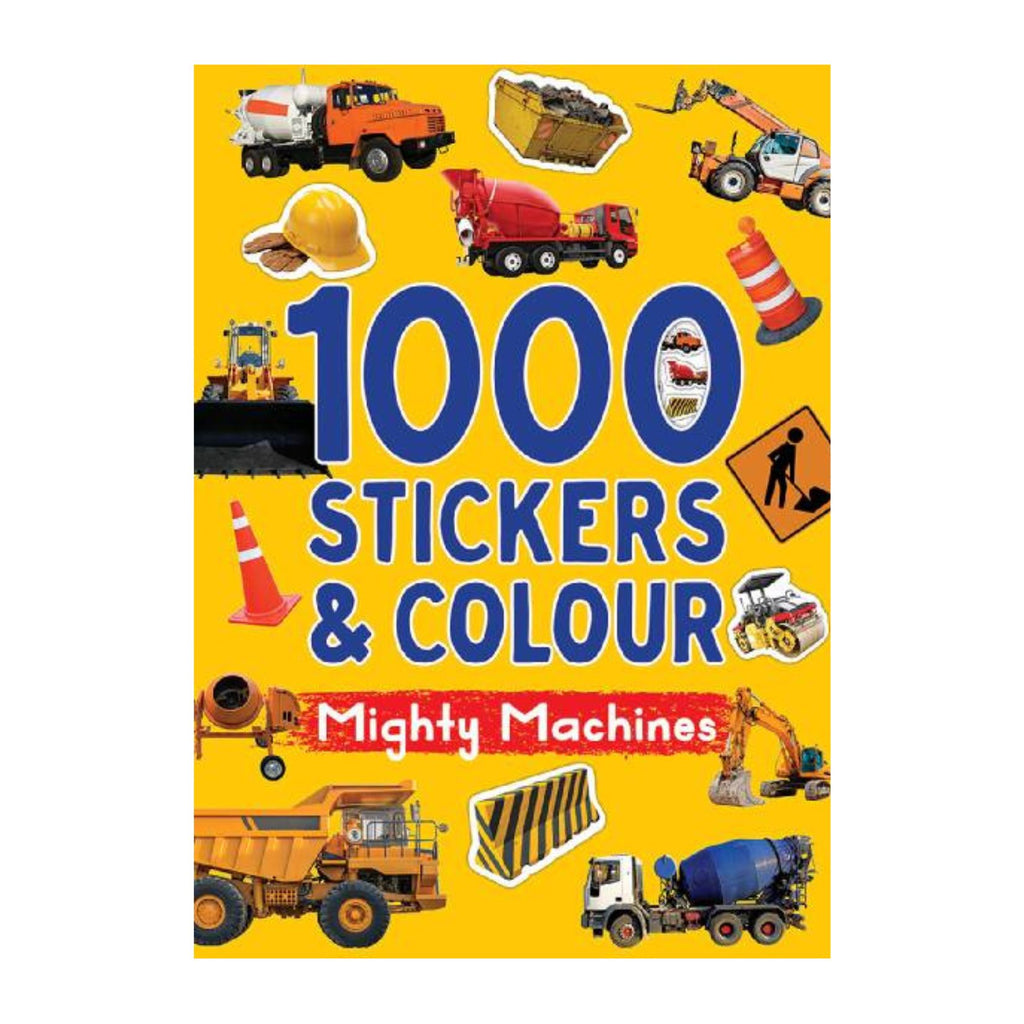 Mighty Machines 1000 Stickers & Colour Book