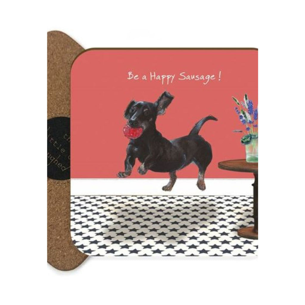 Happy Sausage Coaster