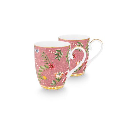 La Majorelle Pink Set of 2 Large Mugs
