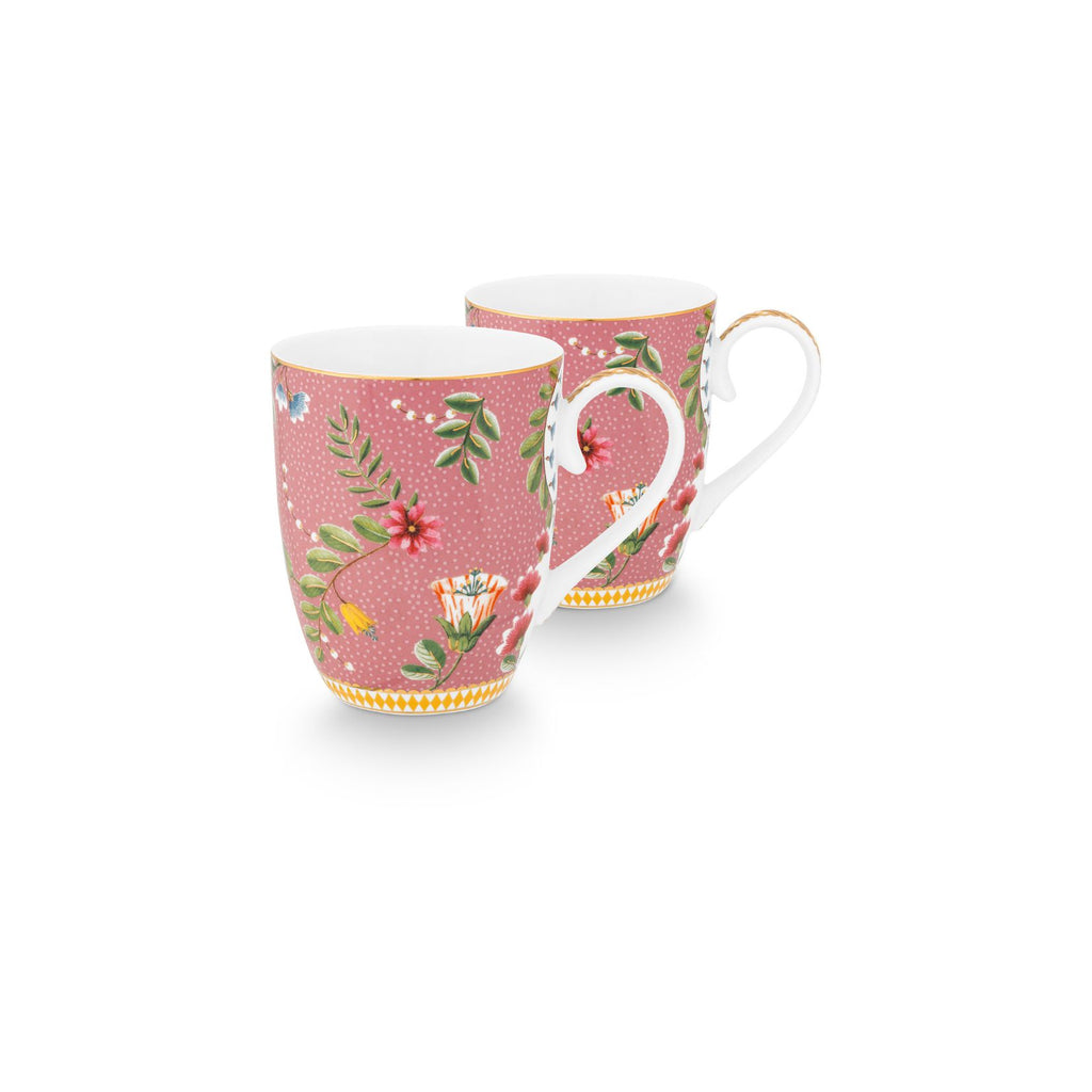 La Majorelle Pink Set of 2 Large Mugs