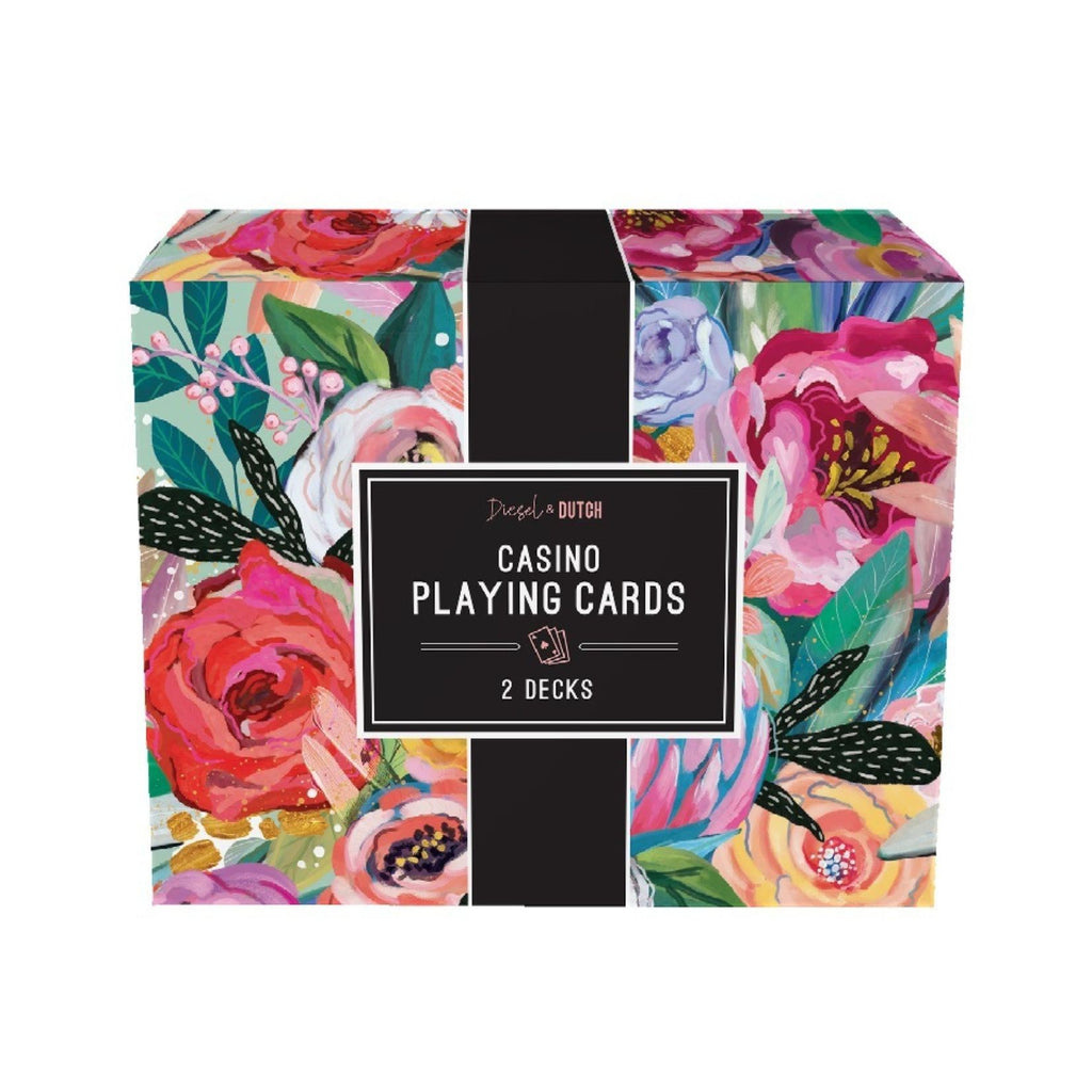 Casino Playing Cards - Floral