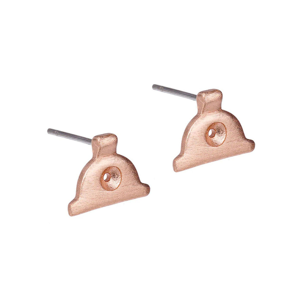 Shepard Whistle Earrings - Rose Gold