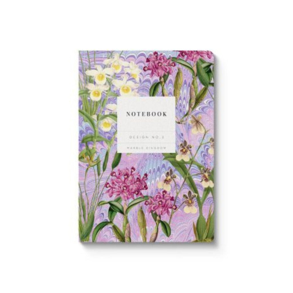 Kaleido A5 Notebook - Marble Orchids