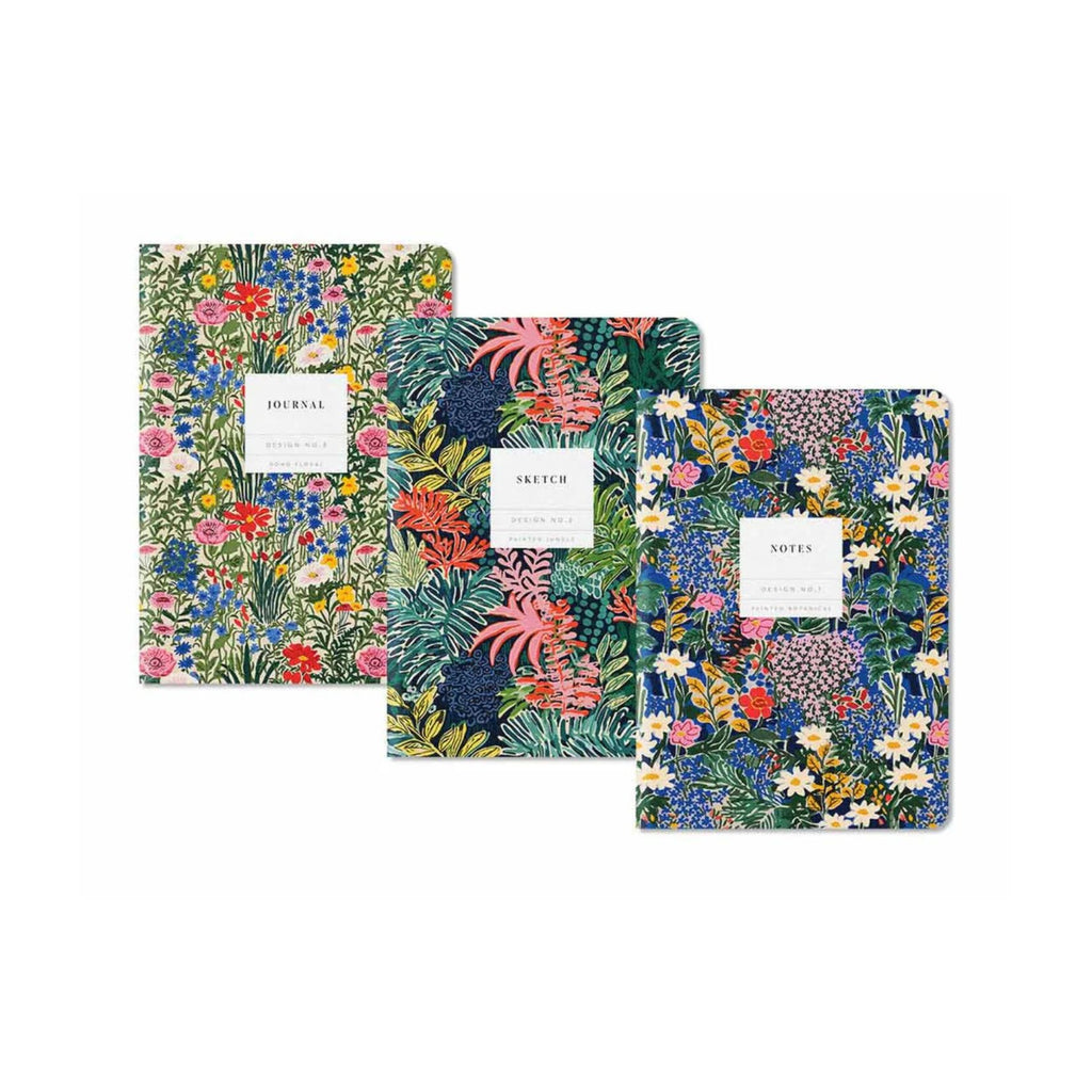 Kaleido Notebook Set x 3 - Painted Botanicals