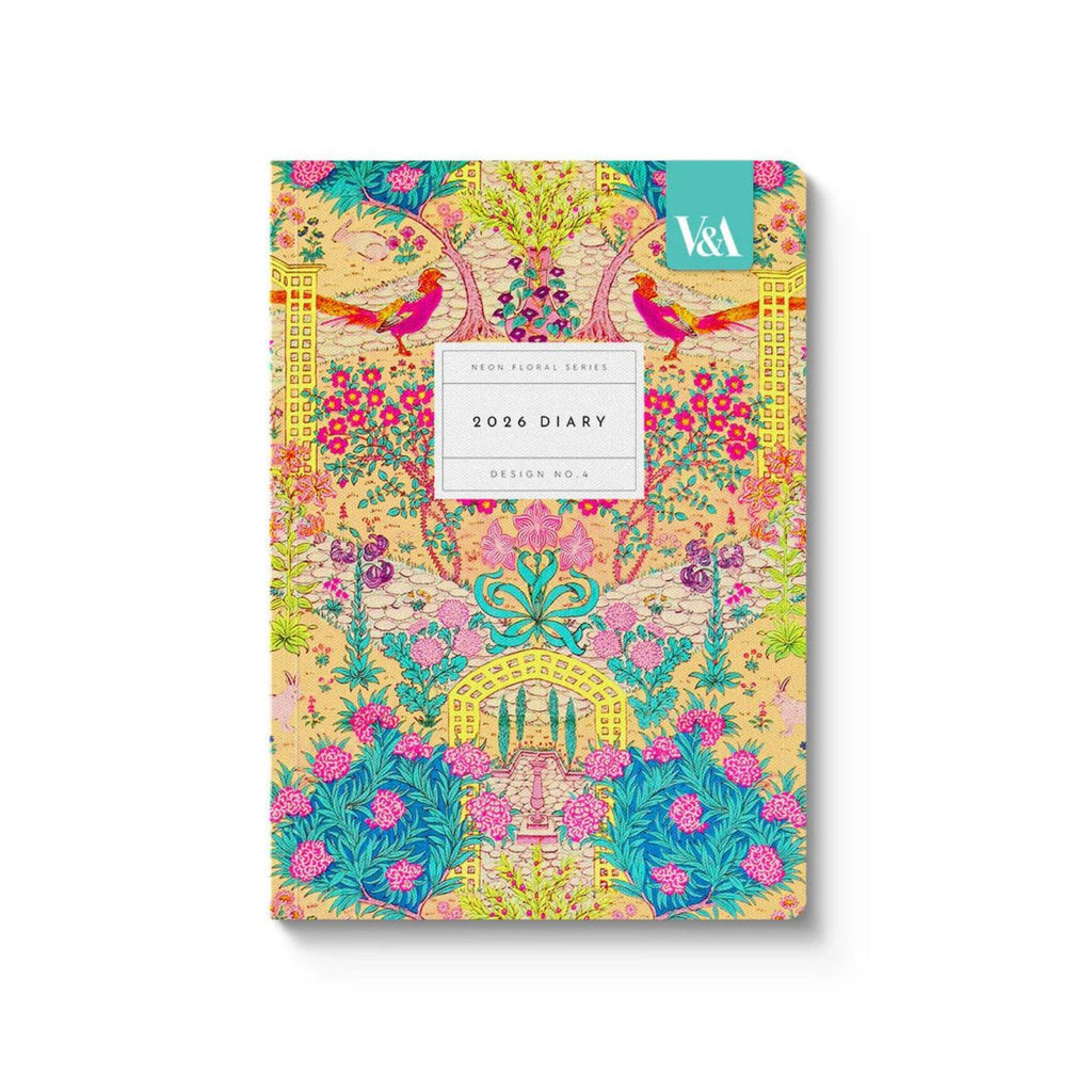 2026 Diary  Neon Floral Ornate V&A