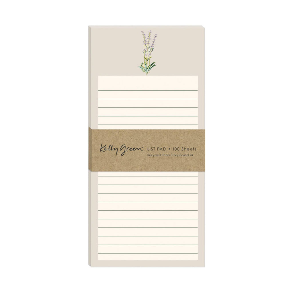 Floral Green Magnetic Notepad