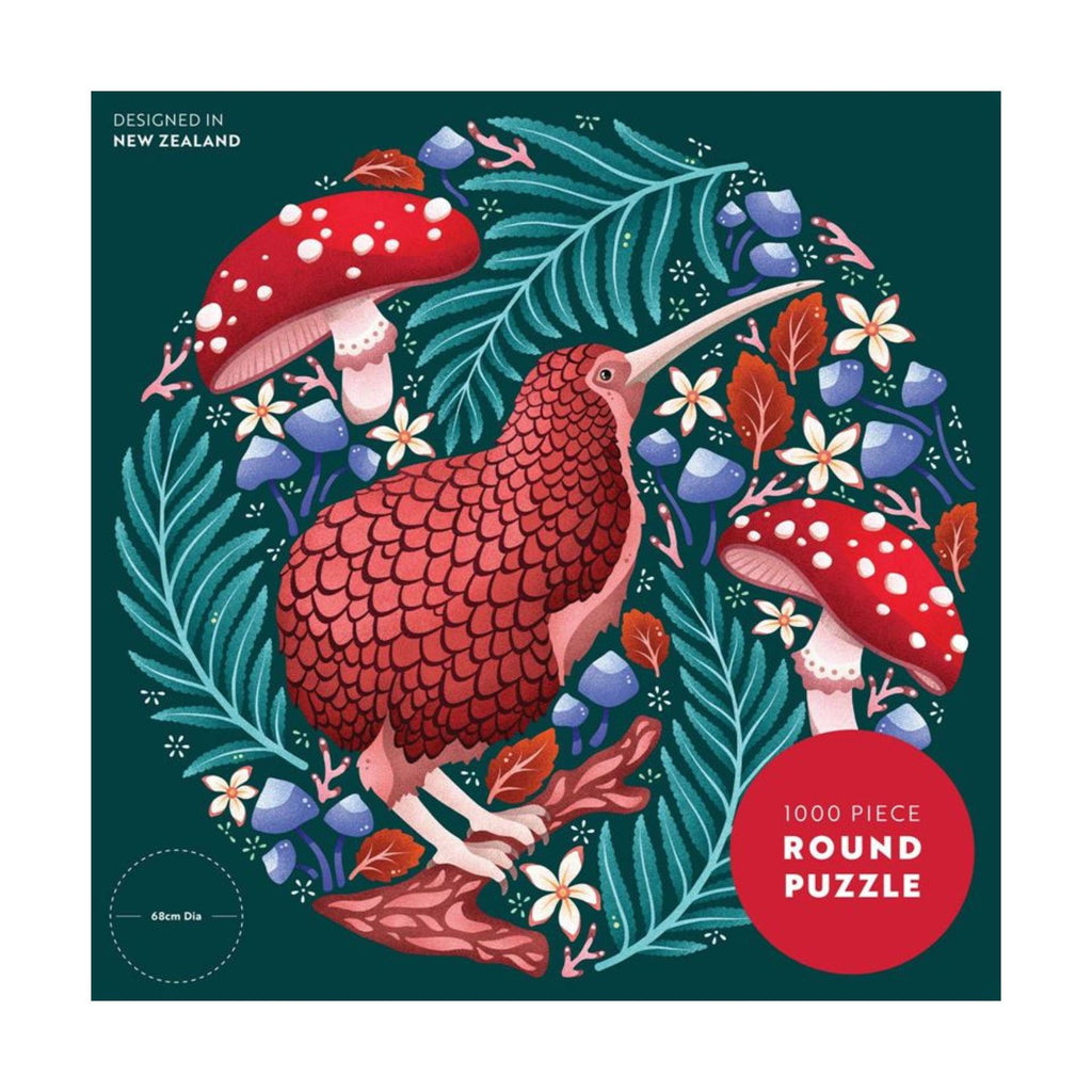 Kooky Kiwi 1000 pc Round Puzzle
