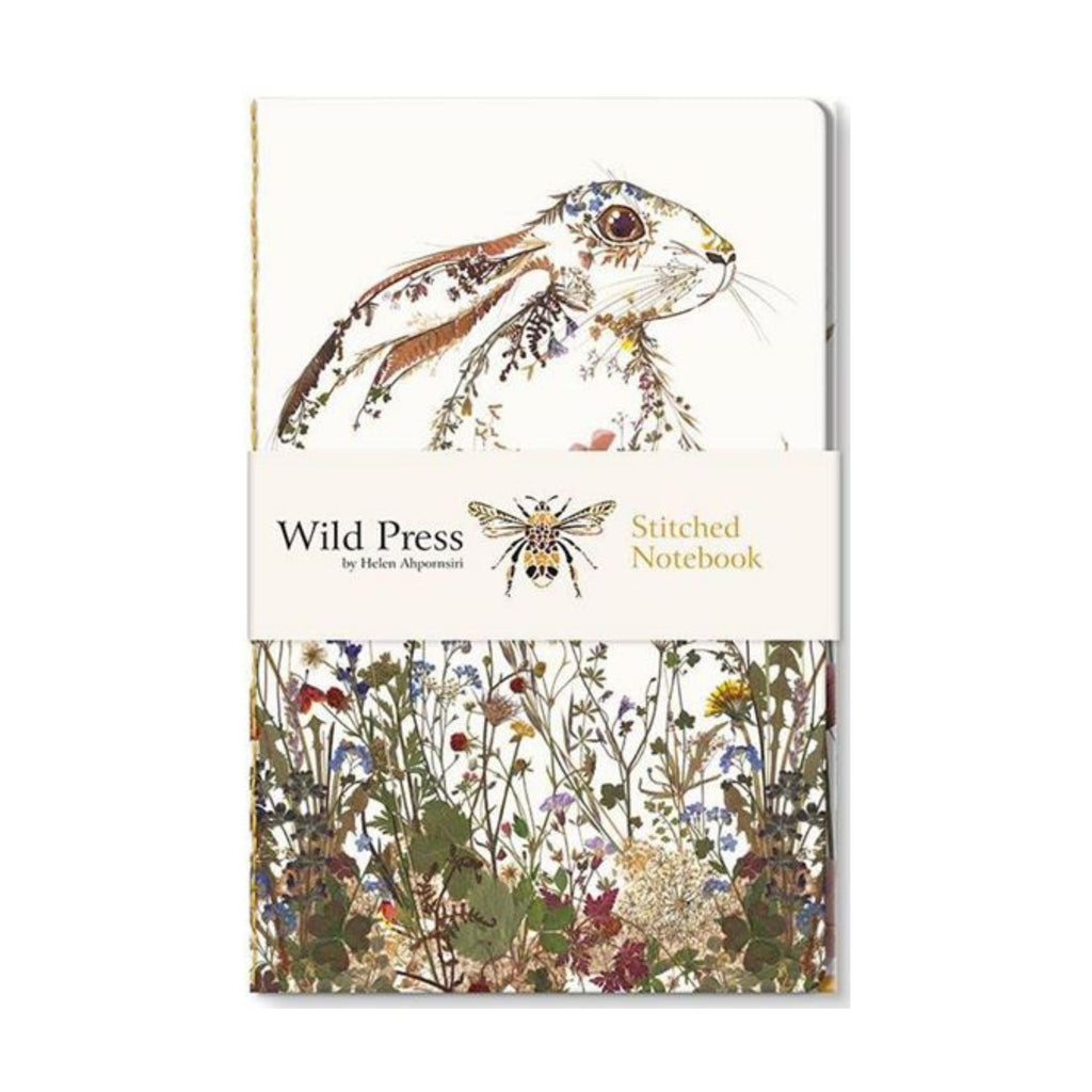 Wildflower Hare Stitched Notebook