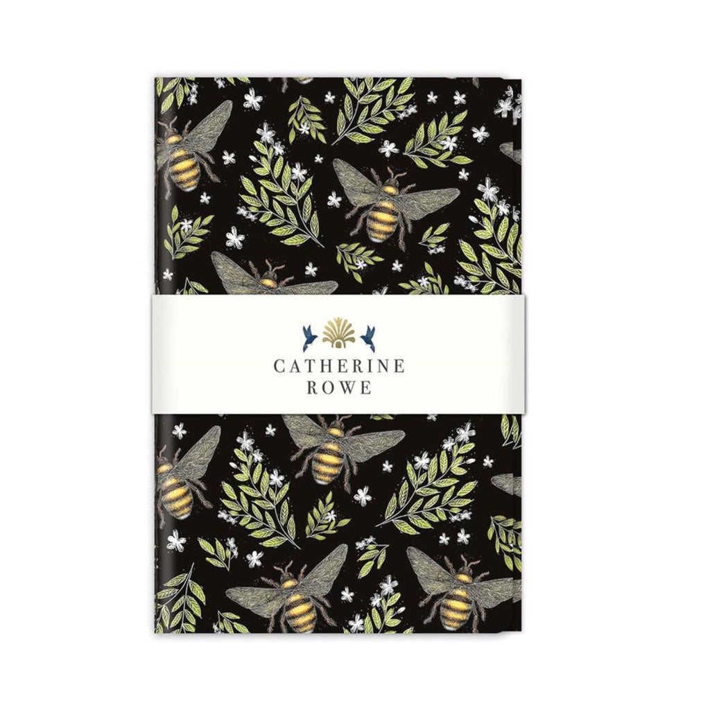 Honey Bee Stitched Notebook