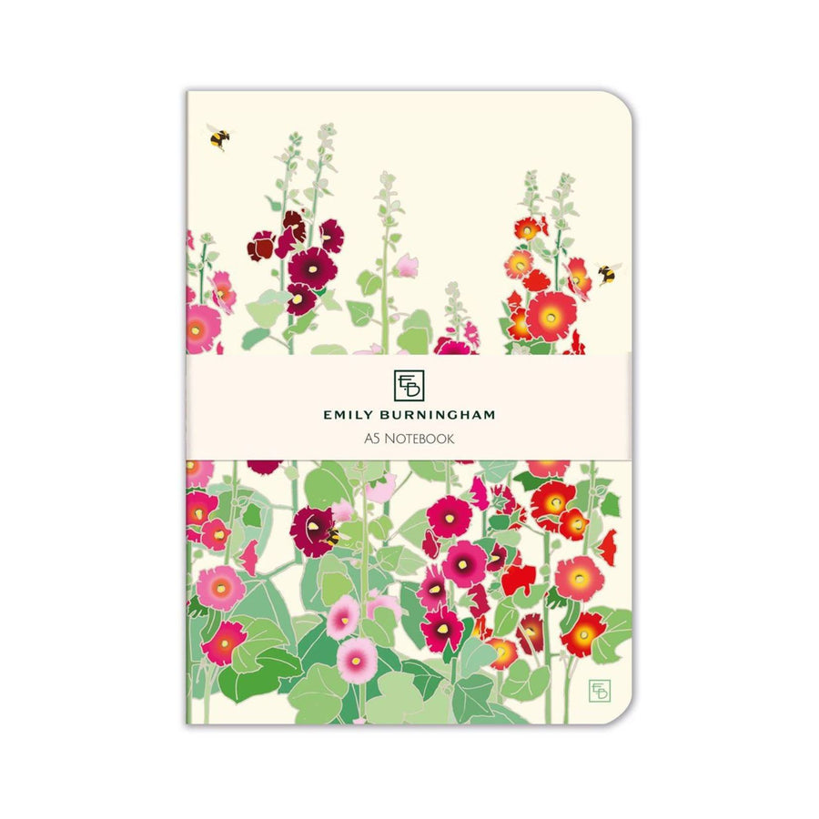 Hollyhocks - A5 Luxury Notebook