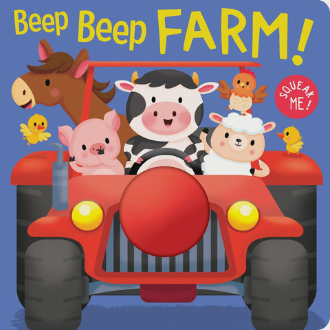 Squeak Me Beep Beep Farm Board Book