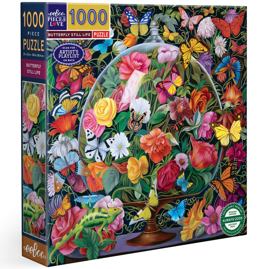 Eeboo Butterfly Still Life 1000 pc Jigsaw