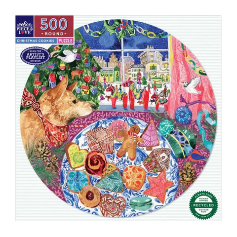 Christmas Cookies 500pc Round Jigsaw