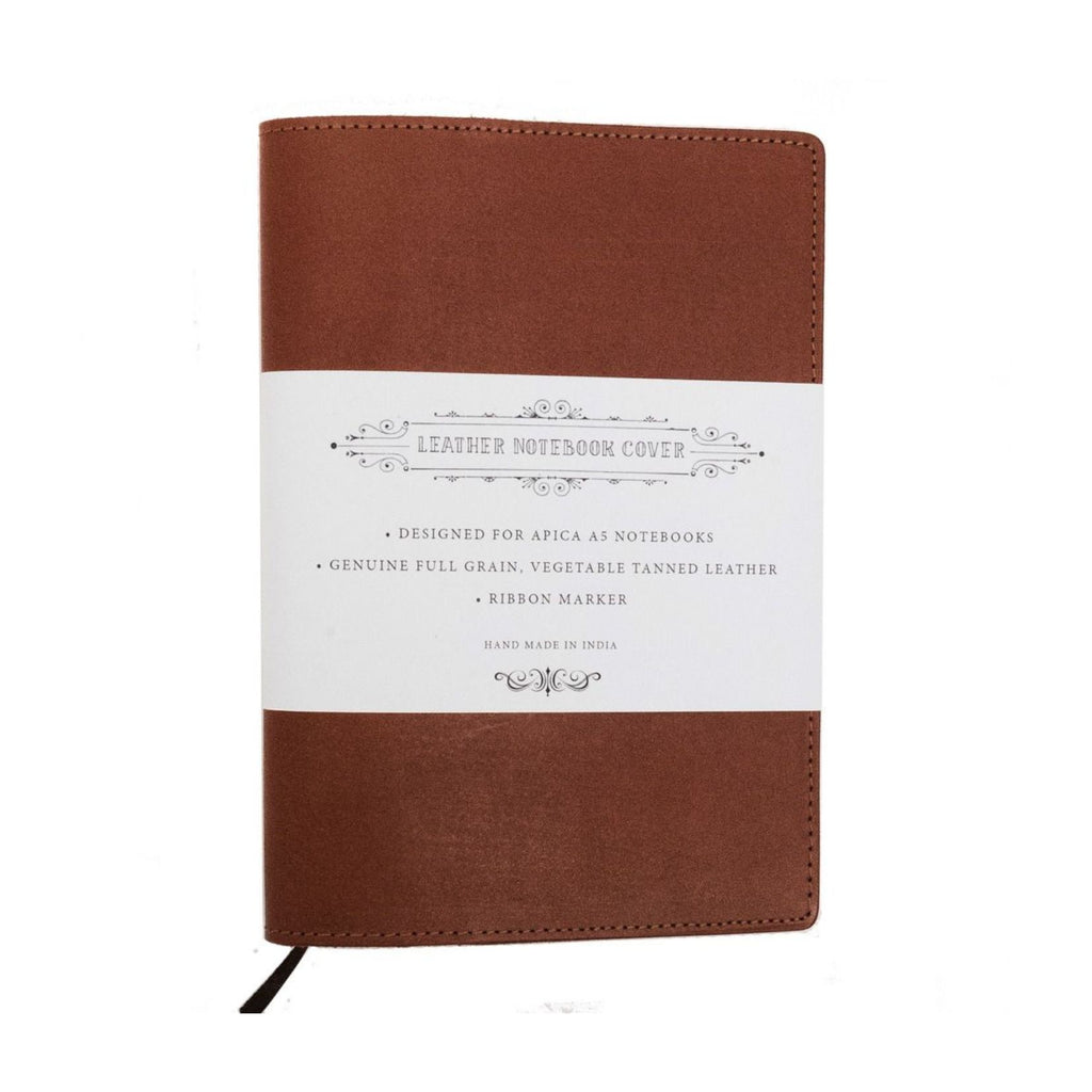 Leather Notebook Cover A5 - Tan