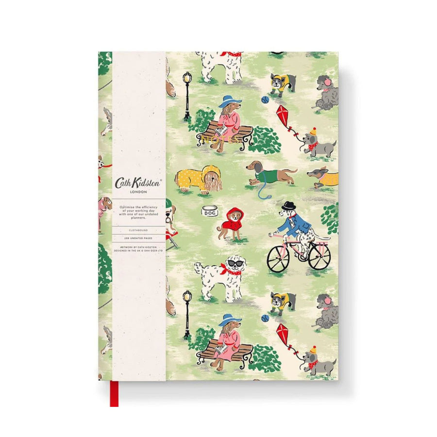 Cath Kidston A5 Cloth Notebook - Dogs In The Park