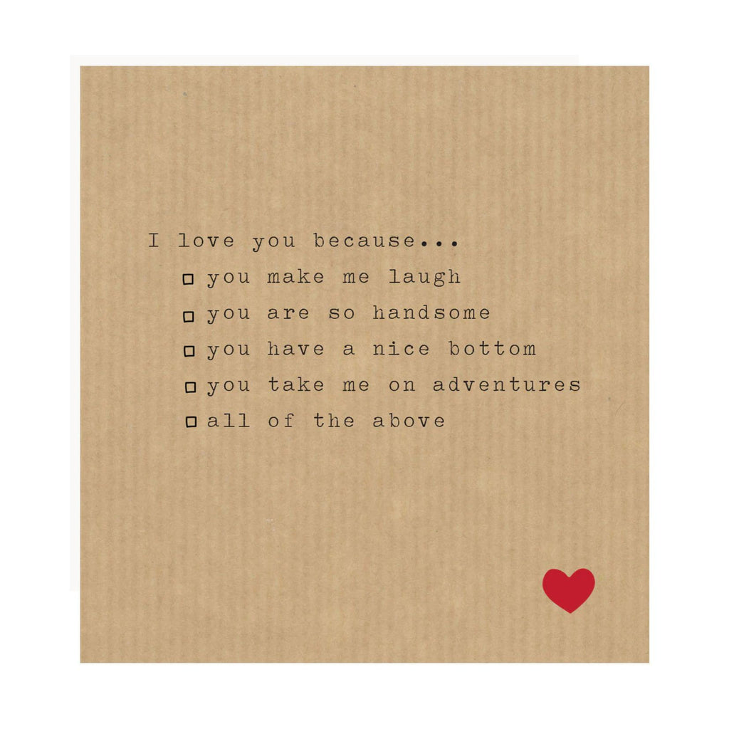 Checklist - Male - Greeting Card