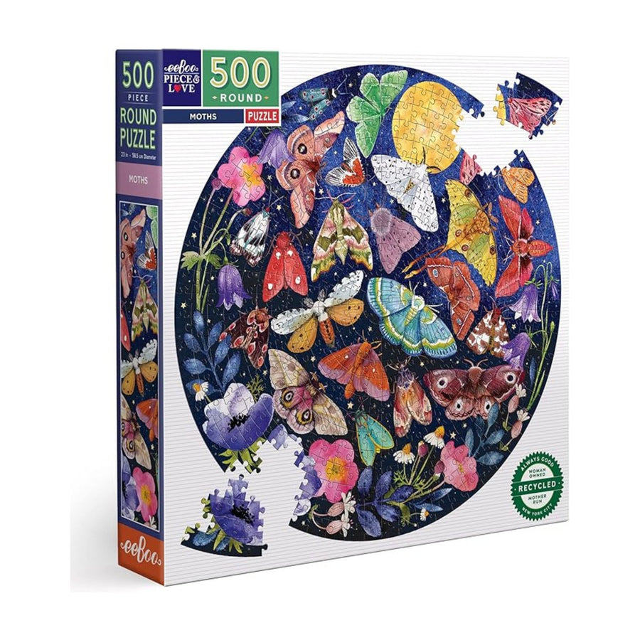 Eeboo Moths 500 pc Jigsaw