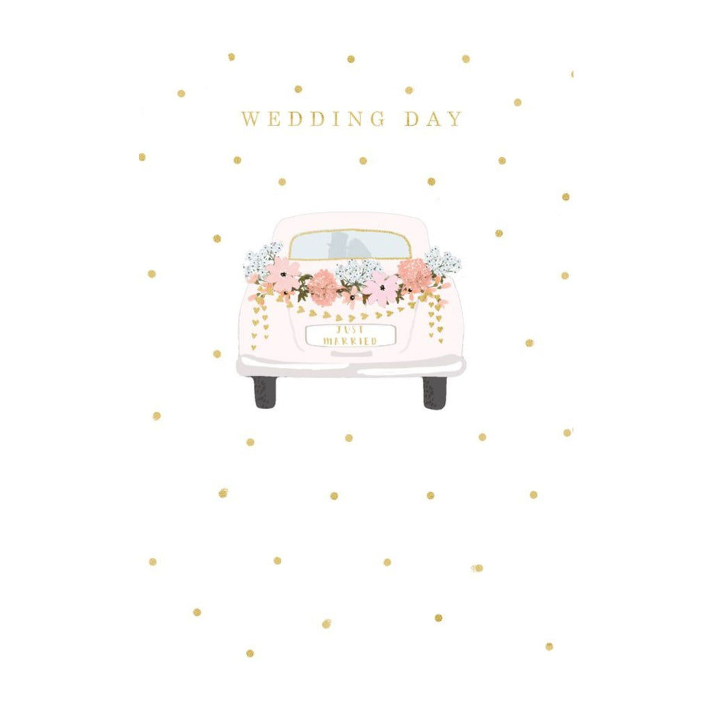 Wedding Day Car Greeting Card