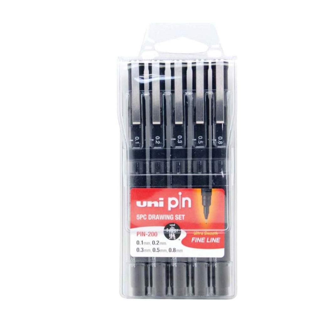 Uni Pen Drawing Set 5 Piece Set