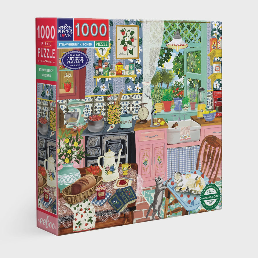Strawberry Kitchen 1000 pc Jigsaw