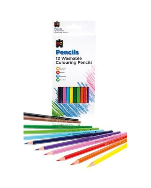 EC Washable Colouring Pencils 12 Set